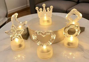Vela LED luz cálida