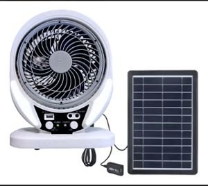 Ventilador solar con iluminación